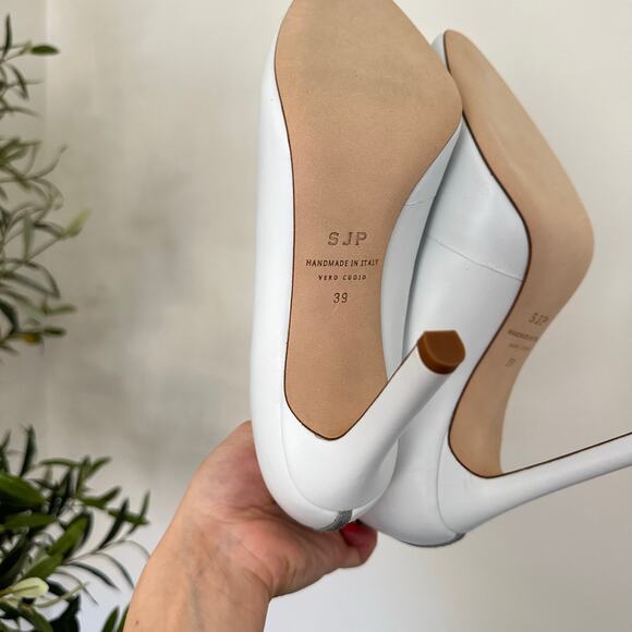 SJP By Sarah Jessica Parker Trois Slip On Leather Ankle High-Heel Booties 39 - Picture 10 of 10